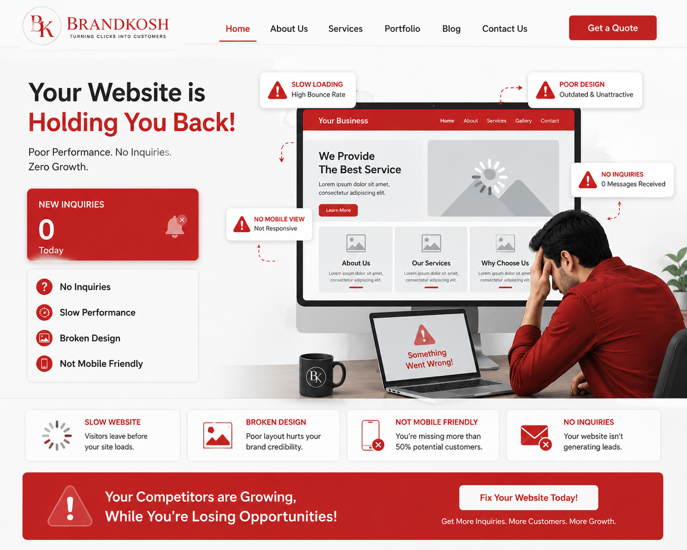 5 Reasons Your Website Is Not Generating Leads (And How to Fix It)